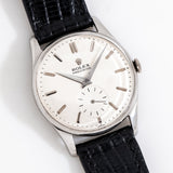 vintage rolex precision ww, on its back