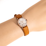 vintage girard perregaux ww, wrist shot close up