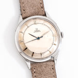 vintage omega automatic, on its back