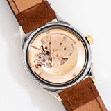 vintage omega constellation gold shell ww, movement shot