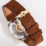 vintage omega constellation gold shell ww, clasp shot