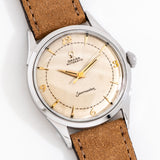 vintage omega seamaster ww, on its back