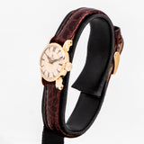 1950 vintage omega ladies ww, side view with crown