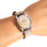 vintage omega Seamaster ww, wrist shot close up