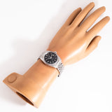 vintage rolex datejust matte black ww, wrist shot overview