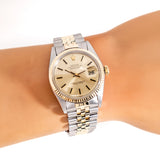 1976 Vintage Rolex Datejust Ref. 1601 Two-Tone Watch in 14k Yellow Gold & Stainless Steel (# 15000)