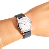 vintage longines jumbo ww, wrist shot close up