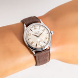 vintage lecoultre auto ww, wrist shot close up