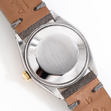 vintage rolex op two tone ww, case back