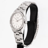 rolex airking ww 1996, side view with crown