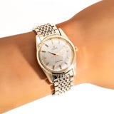 vintage omega seamaster ygcapped ww, wrist shot close up