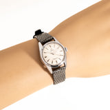 vintage omega ladymatic ww, wrist shot close up