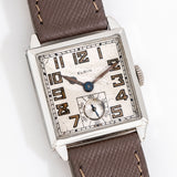 vintage elgin square shaped ww, on its back