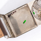 vintage elgin square shaped ww, interior case back