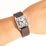 vintage elgin square shaped ww, wrist shot close up