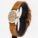 vintage rolex oyster royal ww, side view with crown