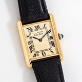 vintage cartier must de champagne ww, on its back