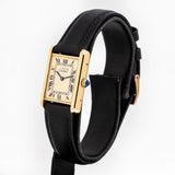 vintage cartier must de champagne ww, side view with crown 