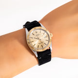 vintage rolex datejust thunderbird ww, wrist shot close up
