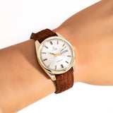 vintage omega seamaster day date ww, wrist shot close up