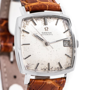 1966 Vintage Omega Reference 162.025 Rectangular-Shaped Automatic Stainless Steel Watch (# 14219)