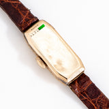 vintage bulova rectangular ww, case back