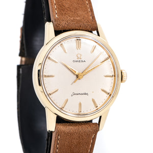 1960 Vintage Omega Seamaster Ref. 14390-2 SC Gold Capped Stainless Steel Watch (# 15039)