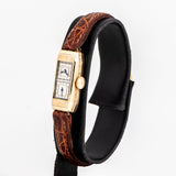 vintage bulova rectangular ww, side shot with crown