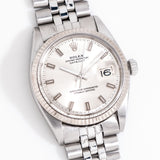 vintage rolex datejust 1601 ww, on its back