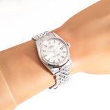 vintage rolex datejust 1601 ww, wrist shot close up