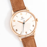 1953 Vintage Omega Oversized Ref. 2785 w/ Box & Papers, Solid 18k Rose Gold Watch (# 15043)