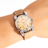 vintage eterna ww, wrist shot close up
