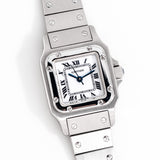 1988 Cartier Ladies Santos Carree Ref. 0901 Stainless Steel Watch (# 15045)