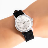 vintage movado kingmatic ww, wrist shot close up