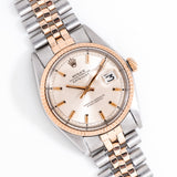 1974 Vintage Rolex Datejust Ref. 1601 Two-Tone 14k Rose Gold & Stainless Steel Watch (# 15046)