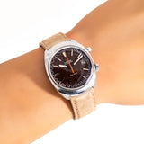 vintage omega chronostop ww, wrist shot close up