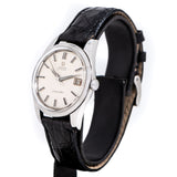 vintage omega seamster ww, side of the case with a crown view