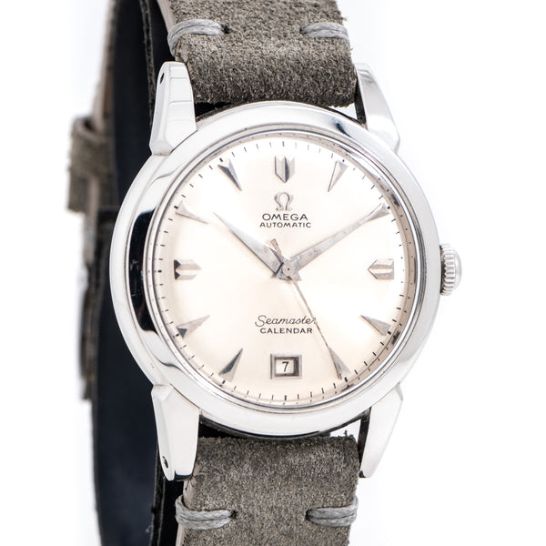 1951 Vintage Omega Seamaster Calender Ref. 2627 1 Stainless Steel Watc Second Time Around Watch Company