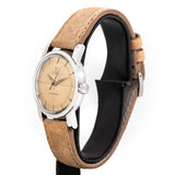 vintage omega seamaster cross hair ww, side of the case with crown view