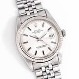 1971 Vintage Rolex Datejust "Sigma" Dial Ref. 1601 Watch in 14k White Gold & Stainless Steel (# 15056)