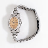 vintage omega seamaster patina ww, side of the case with crown view