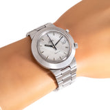 vintage omega Geneve ww on Bracelet, wrist shot close up