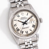 vintage rolex datejust buckley ww, on its back