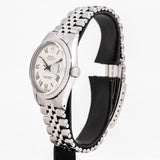 vintage rolex datejust buckley ww, side of the case with crown view