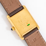vintage cartier tank md champagne, case back