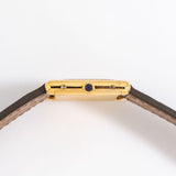 vintage cartier tank md champagne, crown shot