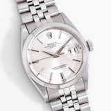 vintage rolex date auto ww, on its back
