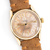 1950 Vintage Rolex Oyster Perpetual "Bombay" Ref. 6092 in Solid 14k Yellow Gold (# 14612)