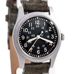 1979 Vintage Hamilton H3 Military Issued Ref. MIL-W-46374B Stainless Steel Watch (# 14245)