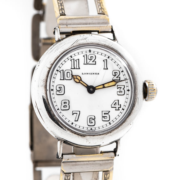 1916 Vintage Longines .935 Sterling Silver Watch (# 14247)